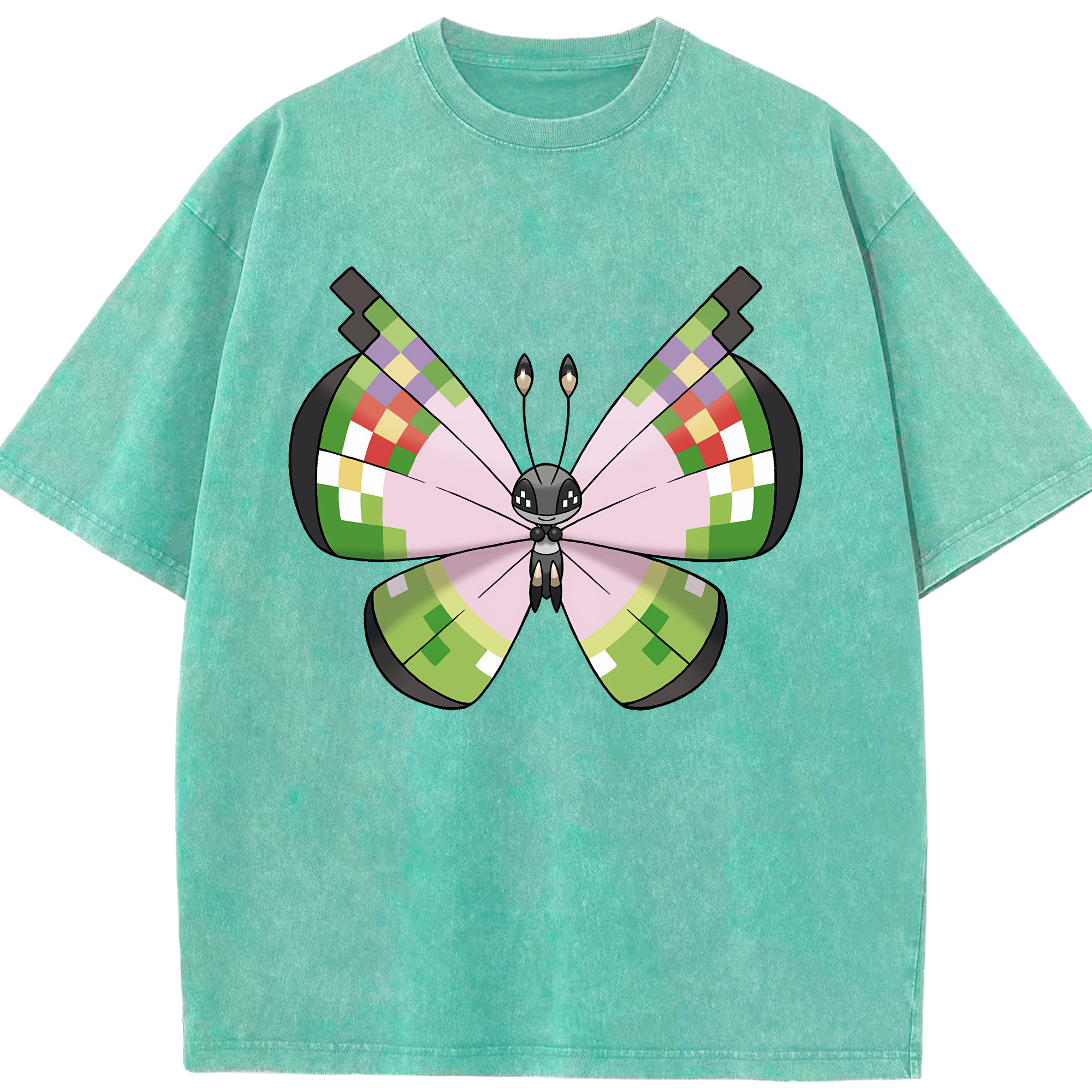 （画像用） ポケットモンスター Pokémon 綿100% ヴィンテージ風 半袖Tシャツ（フロントプリント）
